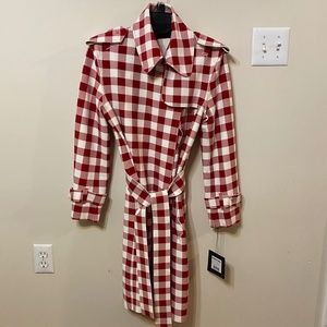 Norma Kamali Double Breasted Trench to the knee New